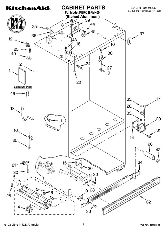 Diagram for KBRO36FMX00