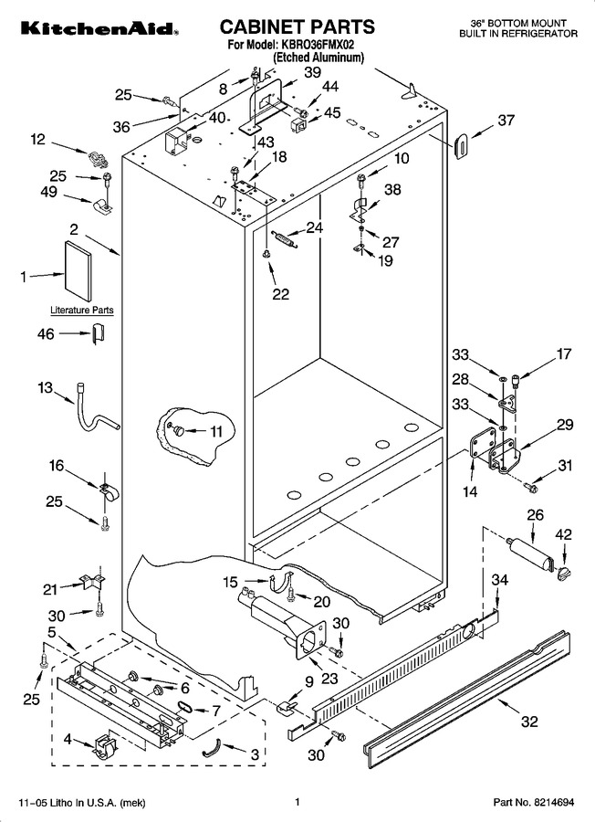 Diagram for KBRO36FMX02