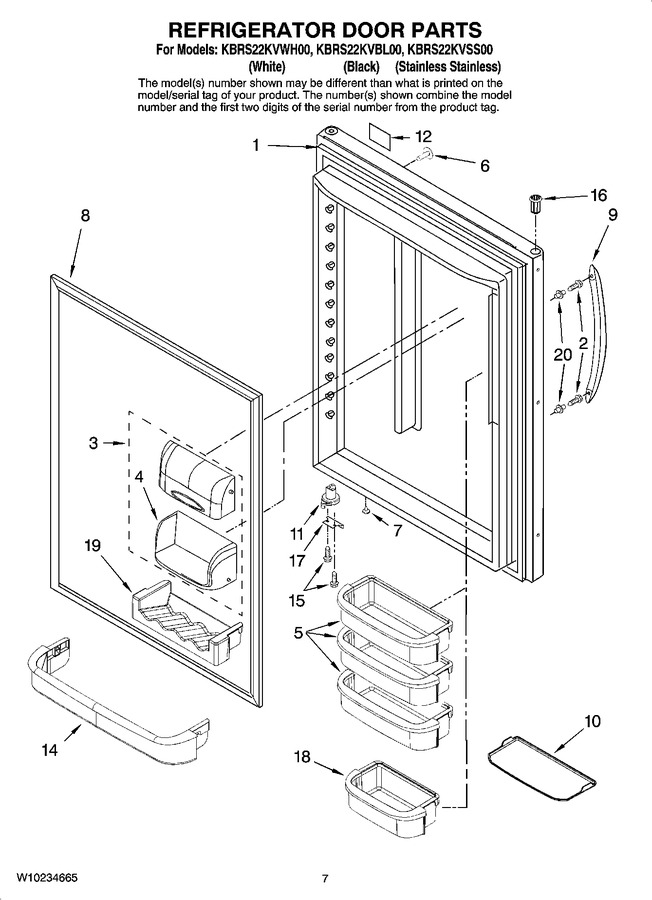 Diagram for KBRS22KVWH00