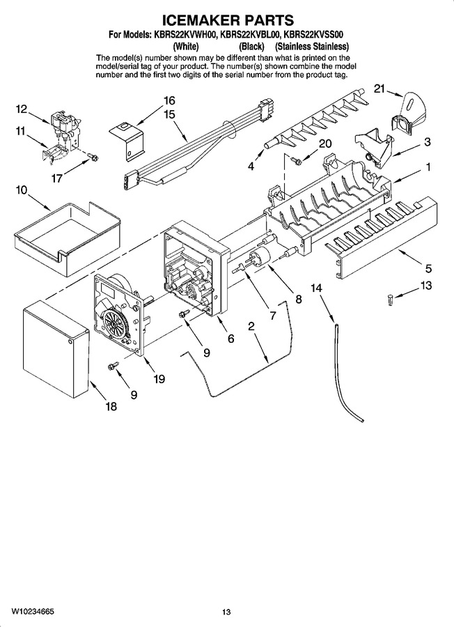 Diagram for KBRS22KVWH00