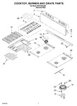 Diagram for 06 - Cooktop, Burner And Grate