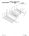 Diagram for 01 - Control Panel, Lit/optional