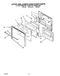 Diagram for 06 - Upper And Lower Oven Door