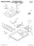 Diagram for 01 - Cooktop Parts, Miscellaneous Parts