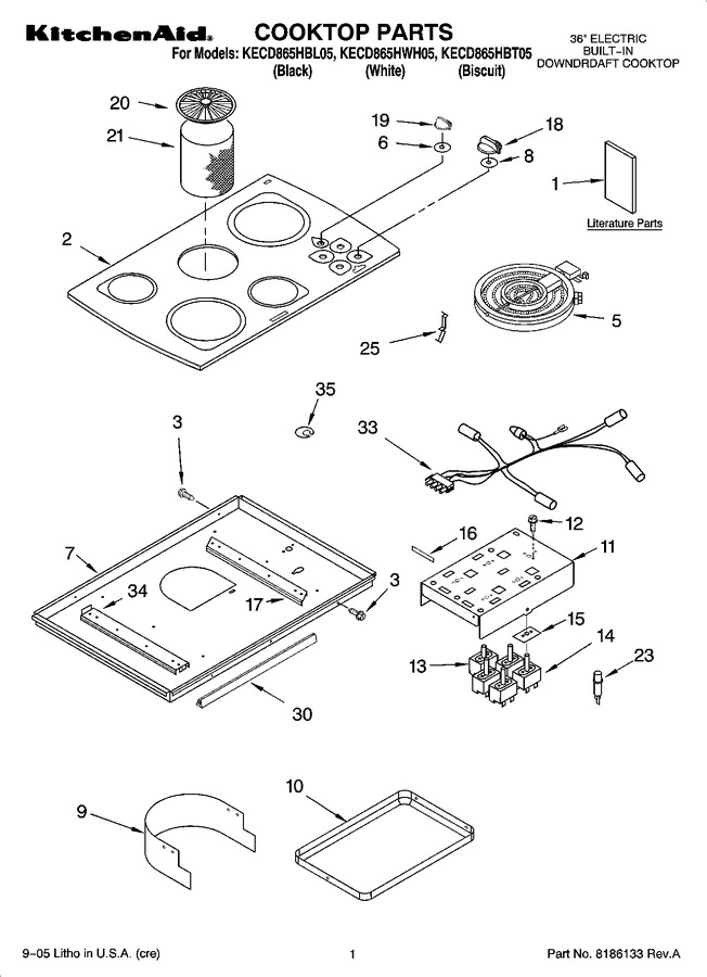 Diagram for KECD865HWH05