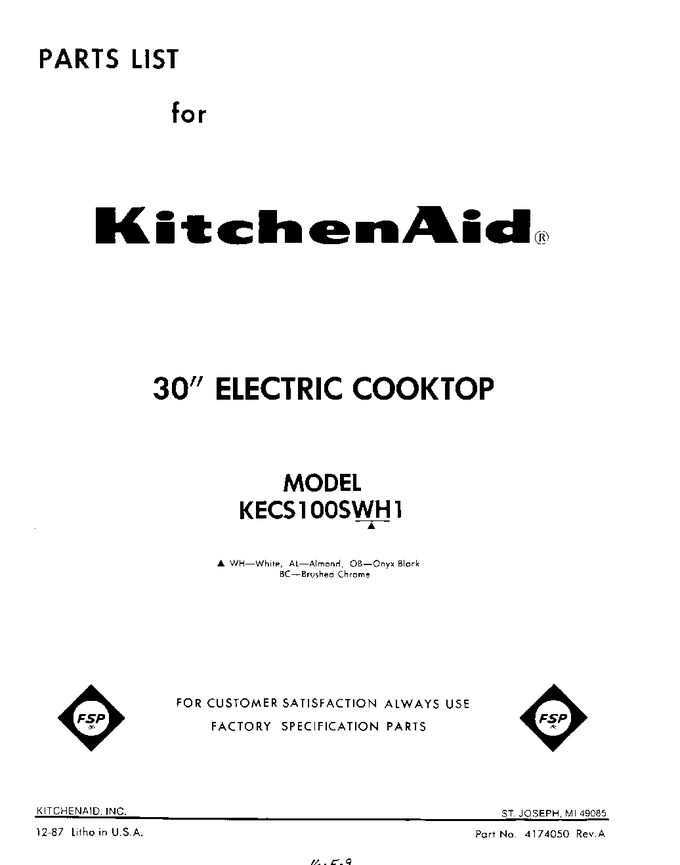 Diagram for KECS100SWH1