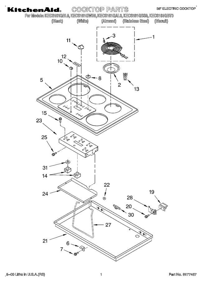 Diagram for KECS161GWH0