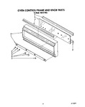 Diagram for 03 - Oven Control Frame And Knob