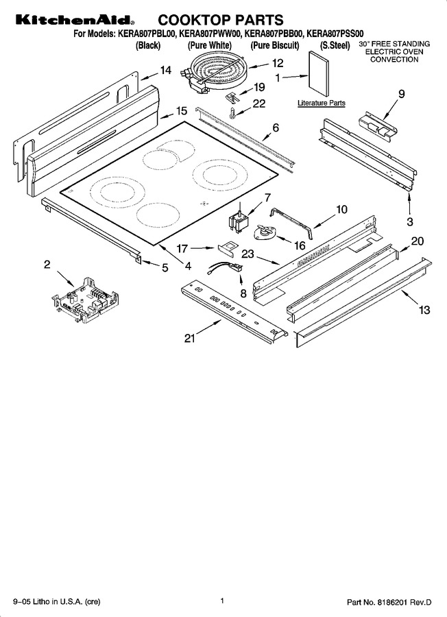 Diagram for KERA807PSS00