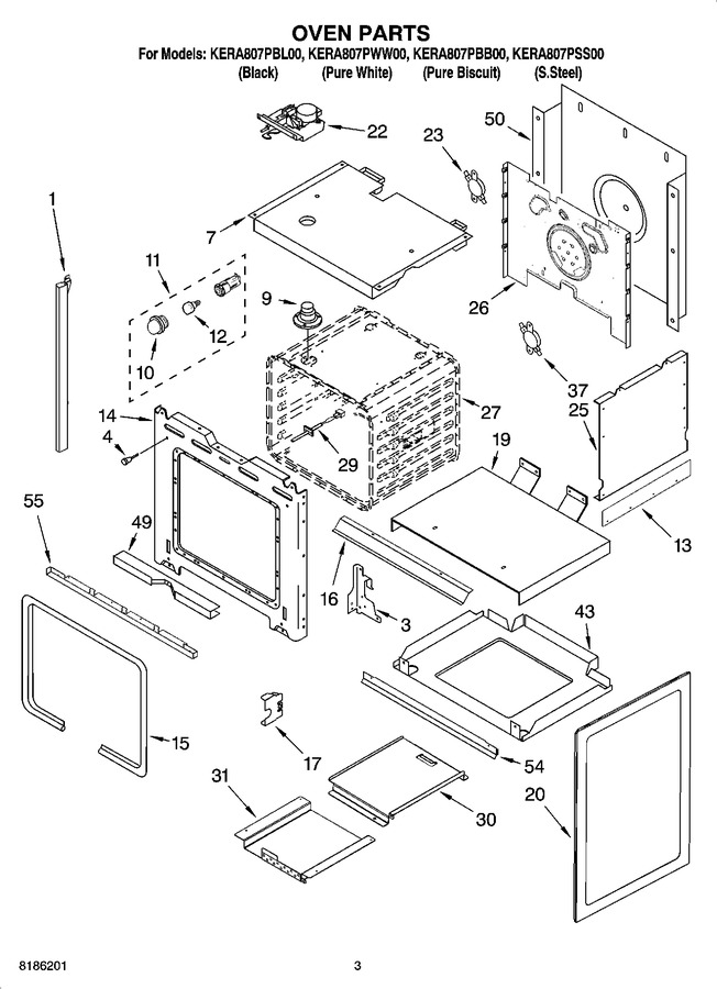 Diagram for KERA807PBL00