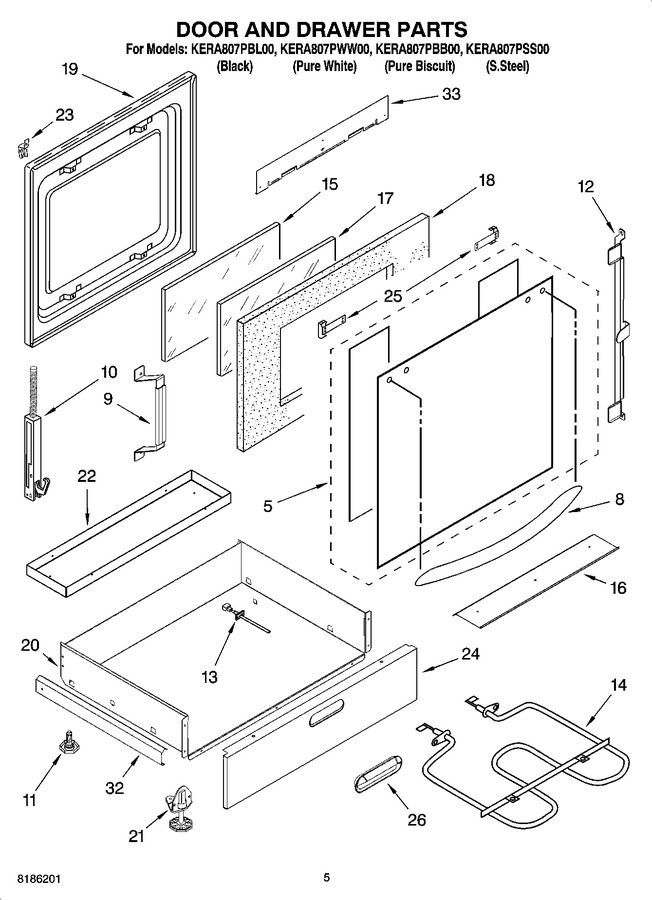 Diagram for KERA807PBL00