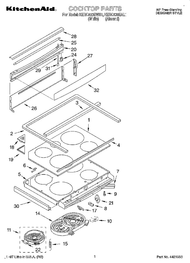 Diagram for KERC600EWH1