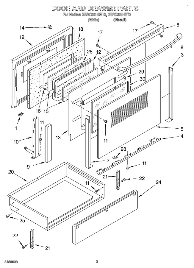 Diagram for KERC601HWH3