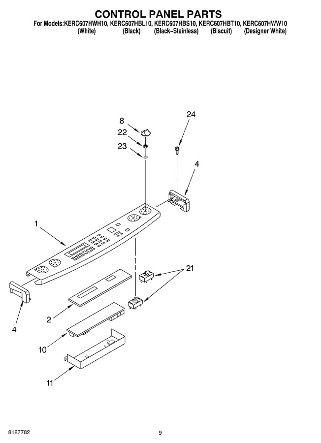 Diagram for KERC607HWH10