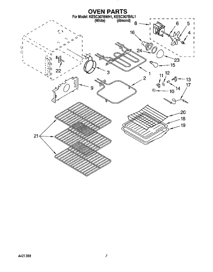 Diagram for KESC307BWH1