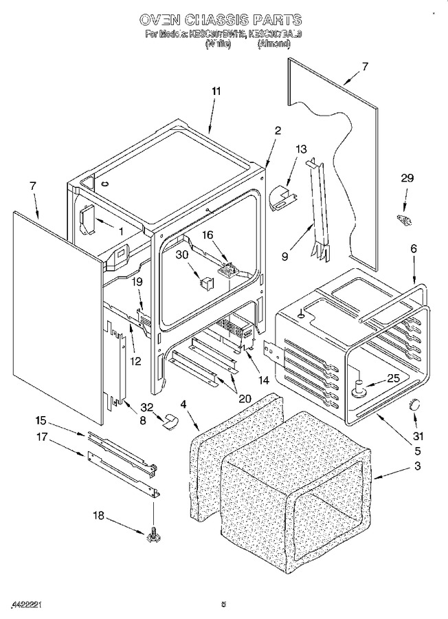 Diagram for KESC307BWH9