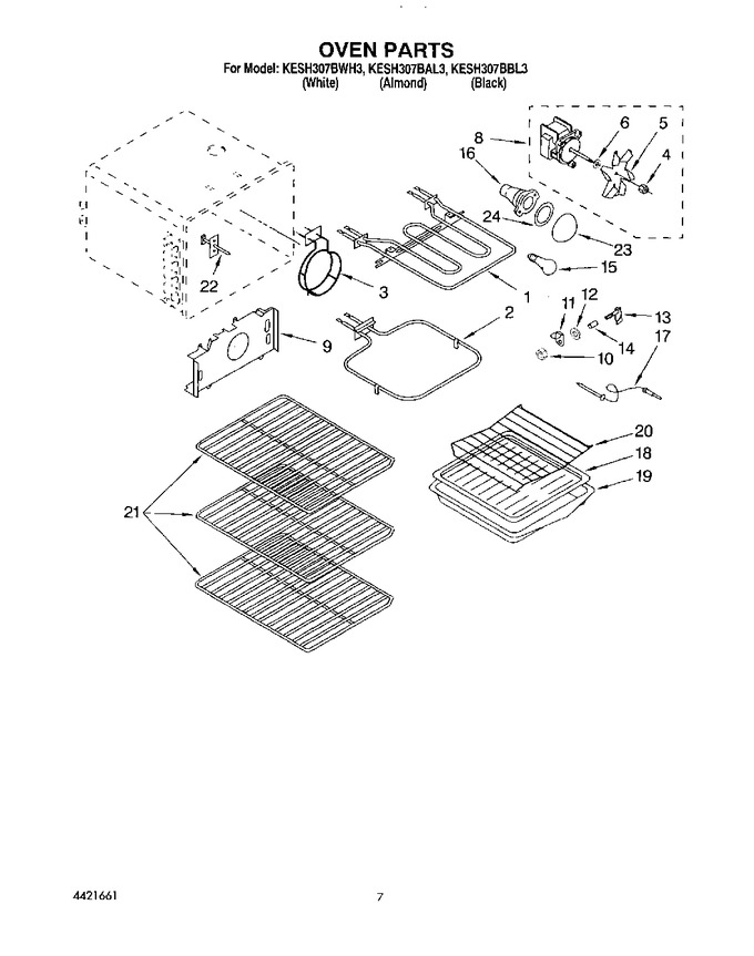 Diagram for KESH307BWH3