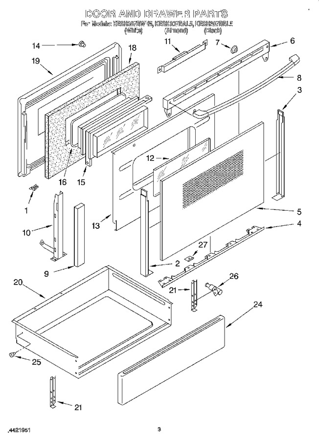 Diagram for KESH307BWH5