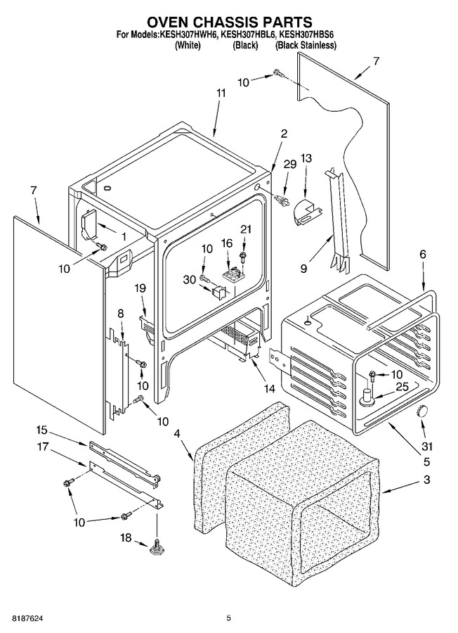 Diagram for KESH307HBS6