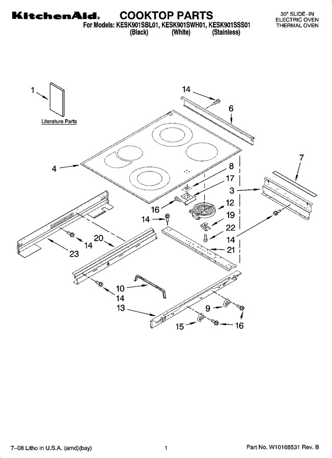 Diagram for KESK901SWH01