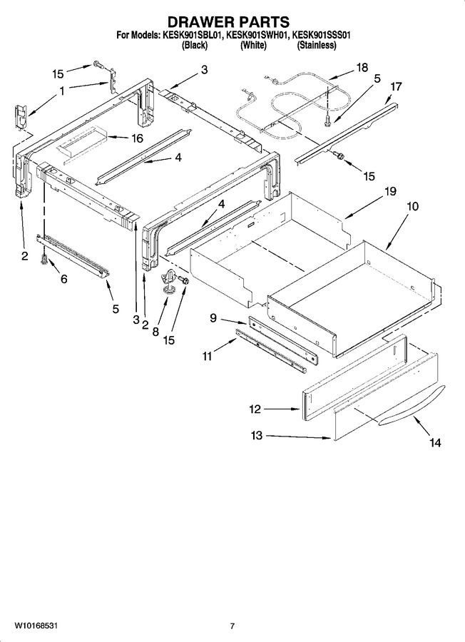 Diagram for KESK901SWH01