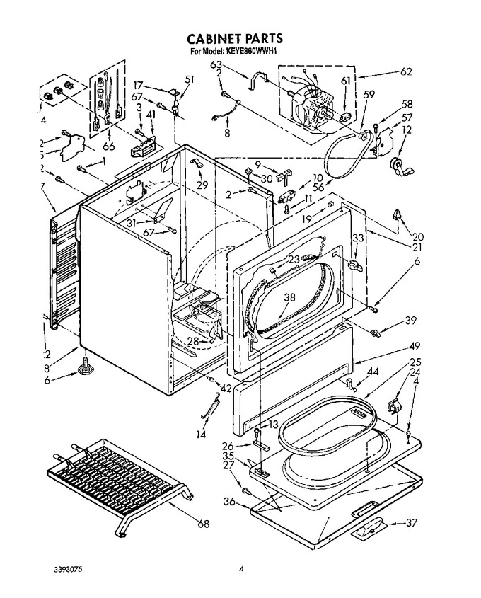 Diagram for KEYE860WWH1