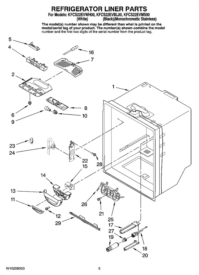 Diagram for KFCS22EVWH00