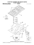 Diagram for 01 - Cooktop, Burner And Grate Parts