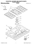 Diagram for 01 - Cooktop, Burner And Grate Parts