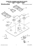 Diagram for 01 - Cooktop, Burner And Grate Parts