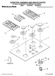 Diagram for 01 - Cooktop, Burner And Grate Parts