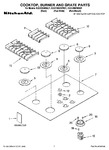 Diagram for 01 - Cooktop, Burner And Grate Parts