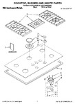 Diagram for 01 - Cooktop, Burner And Grate Parts