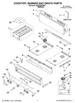 Diagram for 01 - Cooktop, Burner And Grate Parts