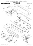 Diagram for 01 - Cooktop, Burner And Grate Parts