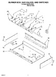 Diagram for 02 - Burner Box, Gas Valves, And Switches