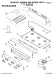 Diagram for 01 - Cooktop, Burner And Grate Parts