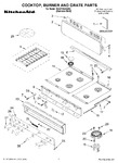 Diagram for 01 - Cooktop, Burner And Grate Parts