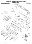 Diagram for 01 - Cooktop, Burner And Grate Parts