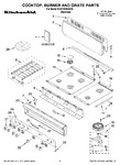 Diagram for 01 - Cooktop, Burner And Grate Parts