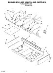 Diagram for 02 - Burner Box, Gas Valves, And Switches, Optional Parts