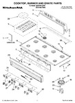 Diagram for 01 - Cooktop, Burner And Grate Parts