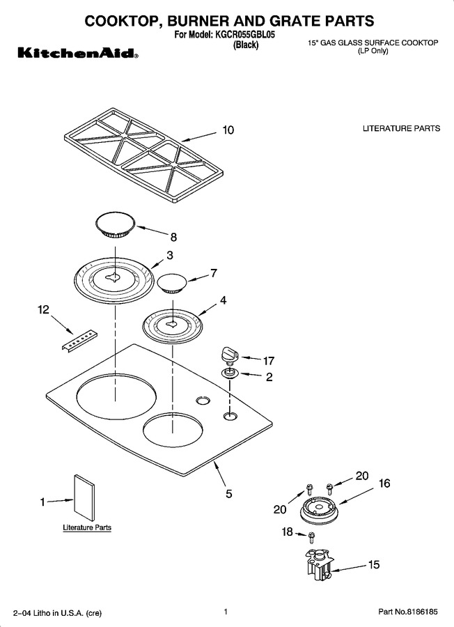 Diagram for KGCR055GBL05