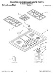 Diagram for 01 - Cooktop, Burner And Grate Parts