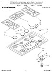 Diagram for 01 - Cooktop, Burner And Grate Parts