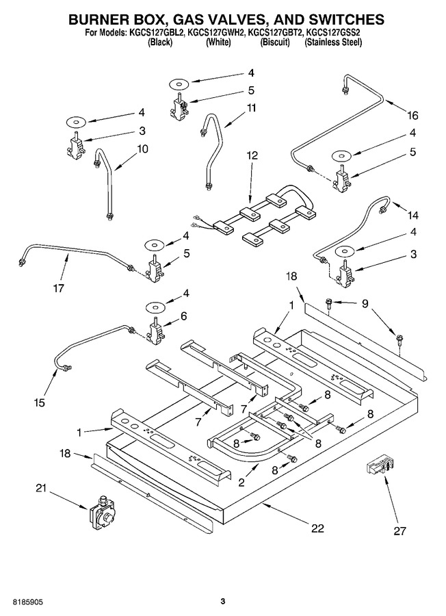 Diagram for KGCS127GBT2