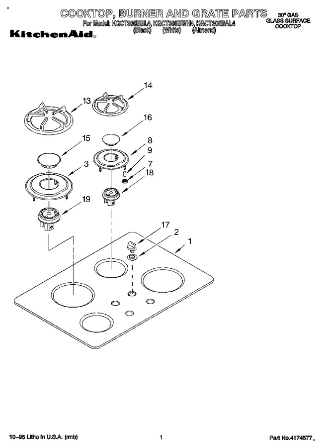 Diagram for KGCT305BWH4