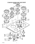 Diagram for 02 - Cooktop, Burner And Grates