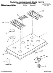 Diagram for 01 - Cooktop, Burner And Grate Parts