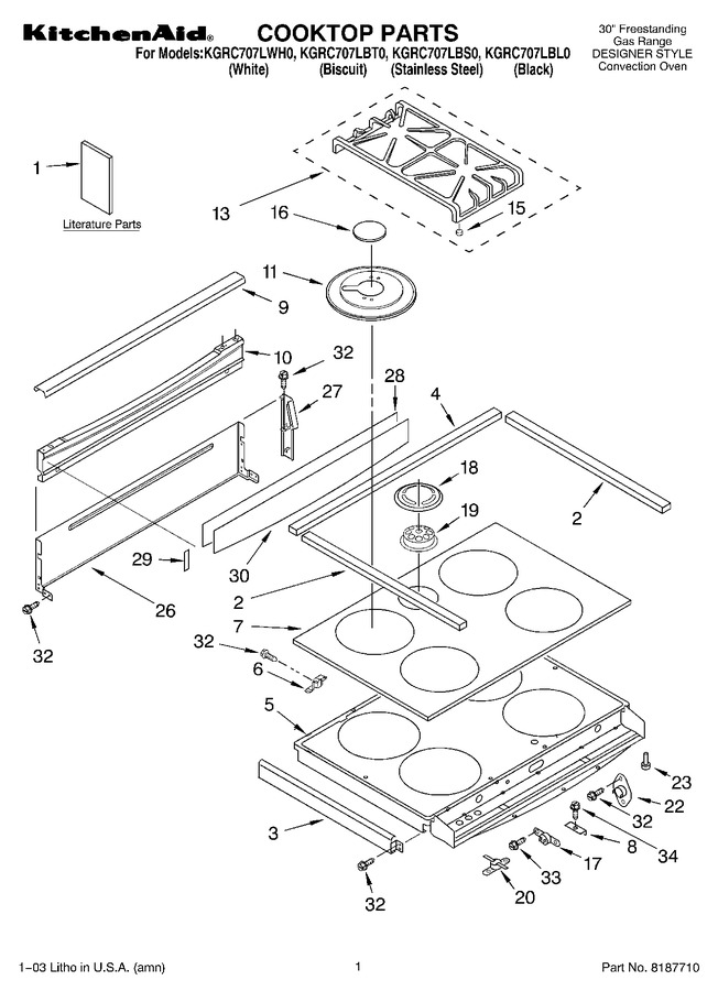 Diagram for KGRC707LBL0